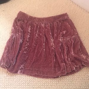 velvet skirt